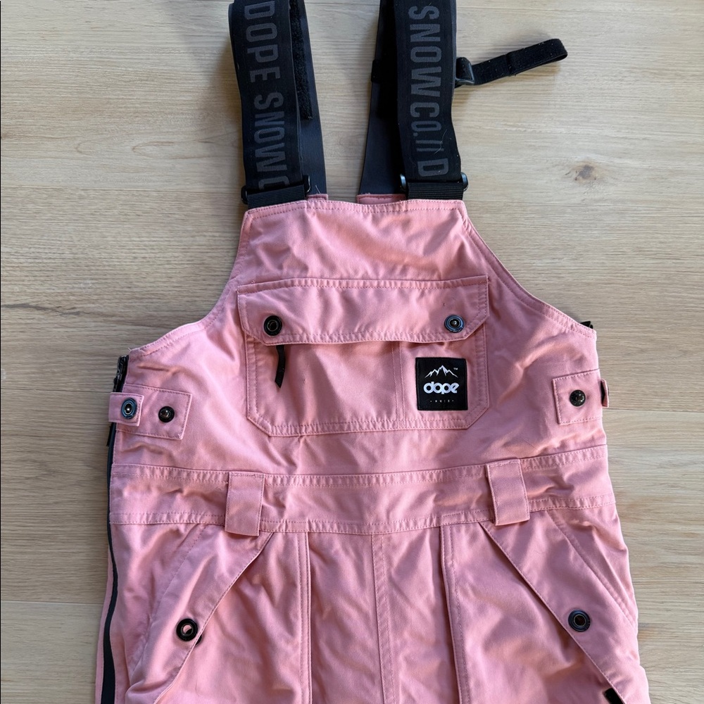 Pink Dope Snow Bibs - Picture 2 of 5